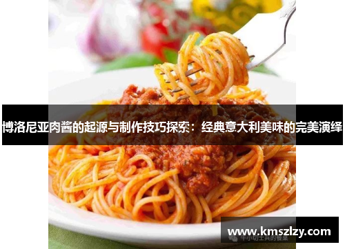 博洛尼亚肉酱的起源与制作技巧探索：经典意大利美味的完美演绎
